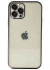 Newface iPhone 12 Pro Kılıf Razer Lensli Silikon - Siyah