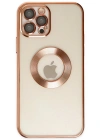 Newface iPhone 12 Pro Kılıf Slot Silikon - Rose Gold