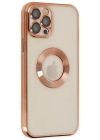 Newface iPhone 12 Pro Kılıf Slot Silikon - Rose Gold