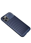 Newface iPhone 12 Pro Max Kılıf Auto Focus Karbon Kapak - Lacivert