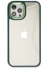 Newface iPhone 12 Pro Max Kılıf Dora Kapak - Haki Yeşil