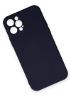 Newface iPhone 12 Pro Max Kılıf Nano içi Kadife Silikon - Lacivert