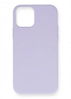 Newface iPhone 12 Pro Max Kılıf Nano içi Kadife Silikon- Lila
