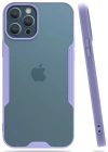 Newface iPhone 12 Pro Max Kılıf Platin Silikon - Lila