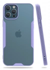 Newface iPhone 12 Pro Max Kılıf Platin Silikon - Lila