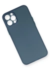 Newface iPhone 12 Pro Max Kılıf PP Ultra İnce Kapak - Mavi