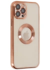 Newface iPhone 12 Pro Max Kılıf Slot Silikon - Rose Gold
