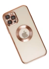Newface iPhone 12 Pro Max Kılıf Slot Silikon - Rose Gold