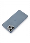 Newface iPhone 12 Pro Metal Kamera Lens Koruma Cam - Gümüş