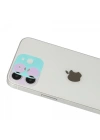 Newface iPhone 12 Rainbow Kamera Lens Koruma Cam - Mor