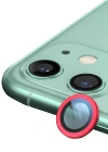 Newface iPhone 12 Raze Metal Kamera Lens - Kırmızı