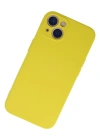 Newface iPhone 13 Mini Kılıf Nano içi Kadife Silikon - Sarı