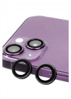 Newface iPhone 13 Mini Raze Metal Kamera Lens - Siyah