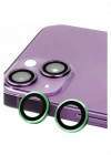 Newface iPhone 13 Mini Raze Metal Kamera Lens - Yeşil