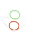 Newface iPhone 13 Mini Renkli Kamera Lens Koruma Cam - Yeşil-Pembe