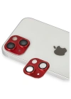 Newface iPhone 13 Pers Alüminyum Kamera Lens - Kırmızı