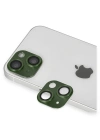 Newface iPhone 13 Pers Alüminyum Kamera Lens - Yeşil