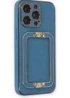Newface iPhone 13 Pro Kılıf Coco Elit Kapak - Mavi