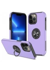 Newface iPhone 13 Pro Kılıf Elit Yüzüklü Kapak - Mor