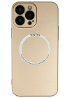 Newface iPhone 13 Pro Kılıf Jack Magneticsafe Lens Silikon - Gold
