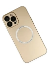 Newface iPhone 13 Pro Kılıf Jack Magneticsafe Lens Silikon - Gold