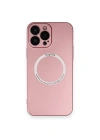 Newface iPhone 13 Pro Kılıf Jack Magneticsafe Lens Silikon - Rose Gold