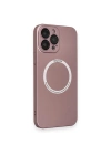 Newface iPhone 13 Pro Kılıf Jack Magneticsafe Lens Silikon - Rose Gold