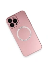 Newface iPhone 13 Pro Kılıf Jack Magneticsafe Lens Silikon - Rose Gold