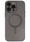 Newface iPhone 13 Pro Kılıf Moshi Lens Magneticsafe Silikon - Füme