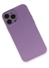Newface iPhone 13 Pro Kılıf Nano içi Kadife Silikon - Koyu Lila