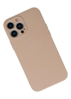 Newface iPhone 13 Pro Kılıf Nano içi Kadife Silikon - Pudra