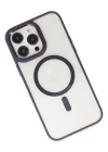 Newface iPhone 13 Pro Kılıf Room Magneticsafe Silikon - Derin Mor