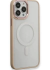 Newface iPhone 13 Pro Kılıf Room Magneticsafe Silikon - Pudra