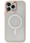 Newface iPhone 13 Pro Kılıf Room Magneticsafe Silikon - Pudra