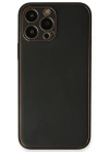 Newface iPhone 13 Pro Max Kılıf Coco Deri Silikon Kapak - Siyah