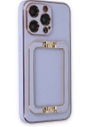 Newface iPhone 13 Pro Max Kılıf Coco Elit Kapak - Lila