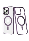 Newface iPhone 13 Pro Max Kılıf Element Magneticsafe Sert Kapak - Derin Mor
