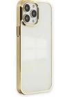 Newface iPhone 13 Pro Max Kılıf Element Silikon - Gold