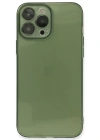 Newface iPhone 13 Pro Max Kılıf Fly Lens Silikon - Yeşil