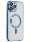 Newface iPhone 13 Pro Max Kılıf Kross Magneticsafe Kapak - Sierra Blue