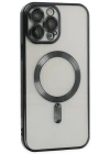 Newface iPhone 13 Pro Max Kılıf Kross Magneticsafe Kapak - Siyah