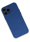Newface iPhone 13 Pro Max Kılıf Nano içi Kadife Silikon - Lacivert