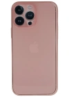 Newface iPhone 13 Pro Max Kılıf PP Ultra İnce Kapak - Pembe