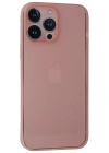 Newface iPhone 13 Pro Max Kılıf PP Ultra İnce Kapak - Pembe