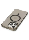 Newface iPhone 13 Pro Max Kılıf Tron Şeffaf Magsafe Kapak - Siyah