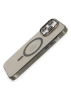 Newface iPhone 13 Pro Max Kılıf Tron Şeffaf Magsafe Kapak - Siyah