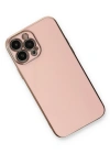 Newface iPhone 13 Pro Max Kılıf Volet Silikon - Pembe