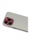 Newface iPhone 13 Pro Max Rainbow Kamera Lens Koruma Cam - Koyu Kırmızı