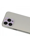 Newface iPhone 13 Pro Max Rainbow Kamera Lens Koruma Cam - Mor