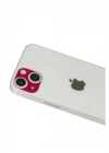 Newface iPhone 13 Rainbow Kamera Lens Koruma Cam - Koyu Kırmızı
